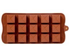 HUMPS Silicone Square Cake Mold &amp; Ice Tray (Brown)