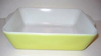 Vintage Pyrex 503 1 1/2 Quart Yellow Fridgie Refrigerator Dish N2