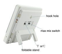 Intsun Multifunction HTC-8A LCD Wireless Digital Night Light Luminous Thermometer Hygrometer Humidity Meter Alarm... N4