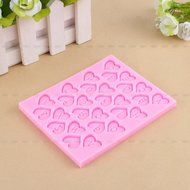 Yosoo Letter Flag Bunting Silicone Fondant Mold Cake Decorating Chocolate Mould Baking N6