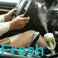 Portable 2-in-1 Mini Ultrasonic Car Air Humidifier Air Purifier and Aroma Diffuser Essential Oil Diffuser for... N4