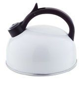 Copco Zingo 2-Quart Enamel on Steel Teakettle, White
