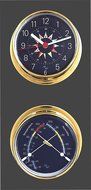Blue Flag 5.75 Cabin Gift Set presented in a Leather Finish Felt Lined Gift Box with Clock and Comfort Meter N3