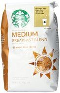 Starbucks Breakfast Blend Coffee (Medium), Whole Bean, 12-Ounce Bags (Pack of 3) N5