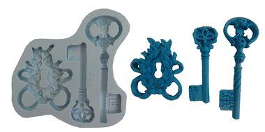 silicone Molds key cake decorating fondant gompaste supply M4760 By Ok Molds
