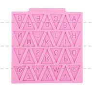 Yosoo Letter Flag Bunting Silicone Fondant Mold Cake Decorating Chocolate Mould Baking N15
