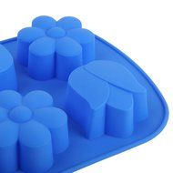 Leegoal (TM) 6 Cavity Snowflake Silicone Non Stick Cake Bread Mold Chocolate Jelly Candy Baking Mould N44