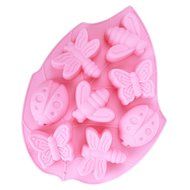 Leegoal (TM) 6 Cavity Snowflake Silicone Non Stick Cake Bread Mold Chocolate Jelly Candy Baking Mould N45