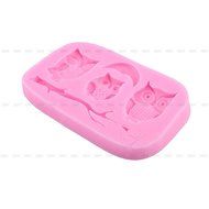 Yosoo Letter Flag Bunting Silicone Fondant Mold Cake Decorating Chocolate Mould Baking N25