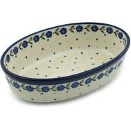 Polish Pottery Oval Baker 8-inch N4