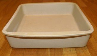 The Pampered Chef 9" Square Baker Stoneware Pan