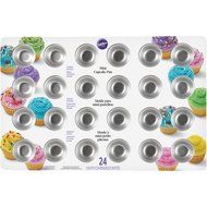 Aluminum Non stick 24-Cavity Mini Cupcake Pan 2105-5120 by Wilton