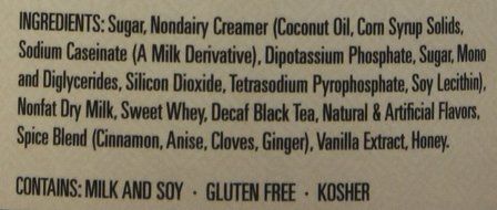 Pacific Chai Decaffeinated, Spice Chai Latte Mix, 10-Ounce Canisters (Pack of 6) N4