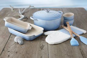Le Creuset Coastal Blue Rectangular Dish 18cm N4