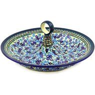 Polmedia Polish Pottery 14-inch Stoneware Bowl with Handles H7368D Hand Painted from Zaklady Ceramiczne in Boleslawiec... N2