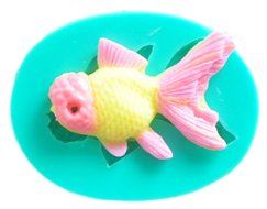 AmaranTeen - Beautiful and lovely little goldfish silicone mold,Fondant Cake