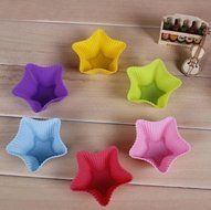 Buytra 10 Pack Reusable Silicone Cupcake Liners Muffin Cups Baking Cups BPA Free Food Grade,Heart Shape