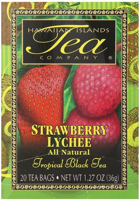 Hawaiian Islands Strawberry Lychee Black Tea, 20 Count