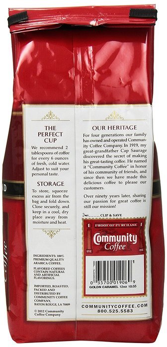 Community Coffee Ground Roast, Golden Caramel, 12 Ounce N2