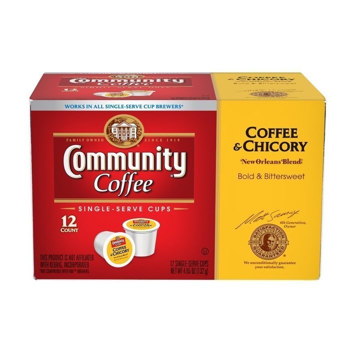 Community Coffee New Orleans Blend Coffee & Chicory Single-Serve K-Cups, 24 Count