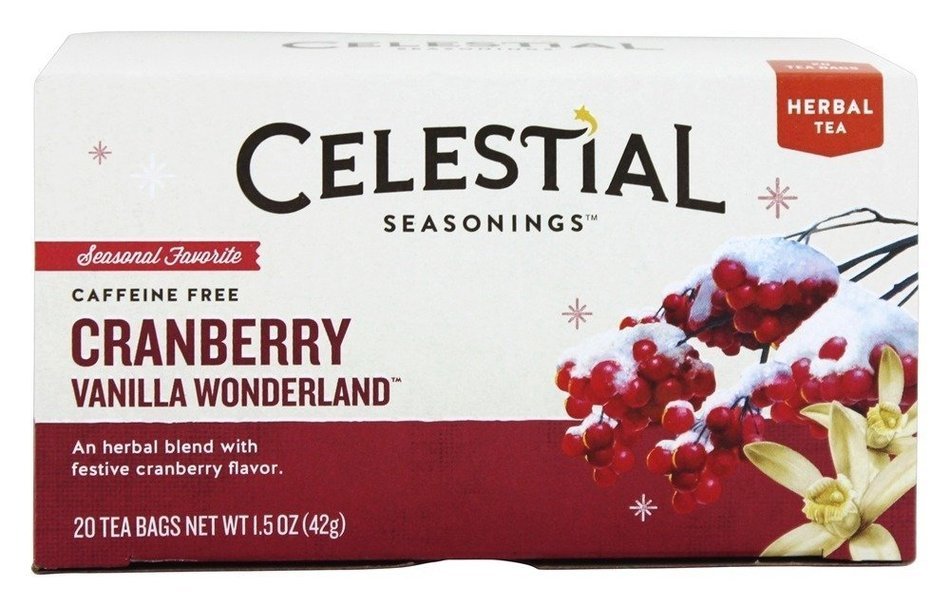 CELESTIAL SEASONINGS TEA CRNBRY VNLA, 20 BG
