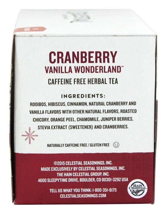 CELESTIAL SEASONINGS TEA CRNBRY VNLA, 20 BG N2