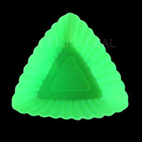 Your Supermart New 10Pcs DIY Baking Tools Cake Cups Silicone Chocolate Mold Triangle