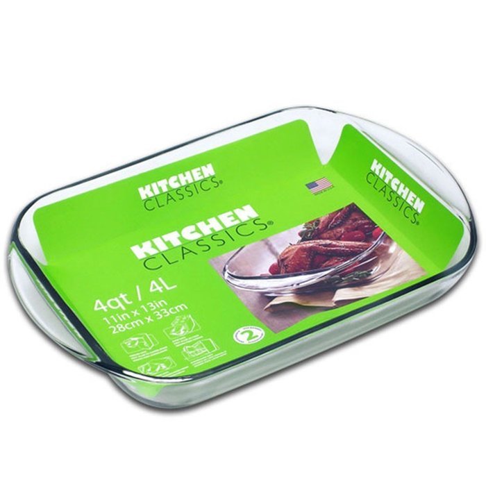 Kitchen Classics 4 Quart 11" x 13" Rectangular Baking Dish