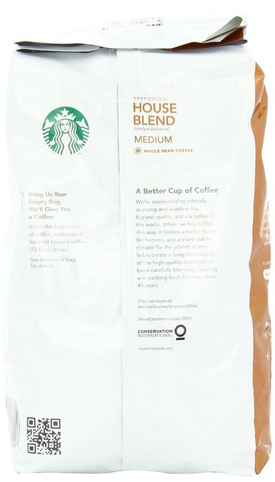 Starbucks House blend Whole Bean Coffee, 32 Ounce N3