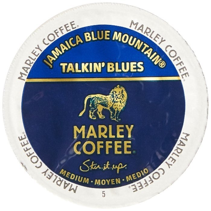 10-count K-cup for Keurig Brewers Coffee Pack Featuring Marley Coffee Jamaica Blue Mountain