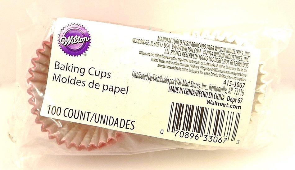 Wilton Holiday Mini Baking Cups,100x,1.5"d X 1"h (Green Snowflake) N10