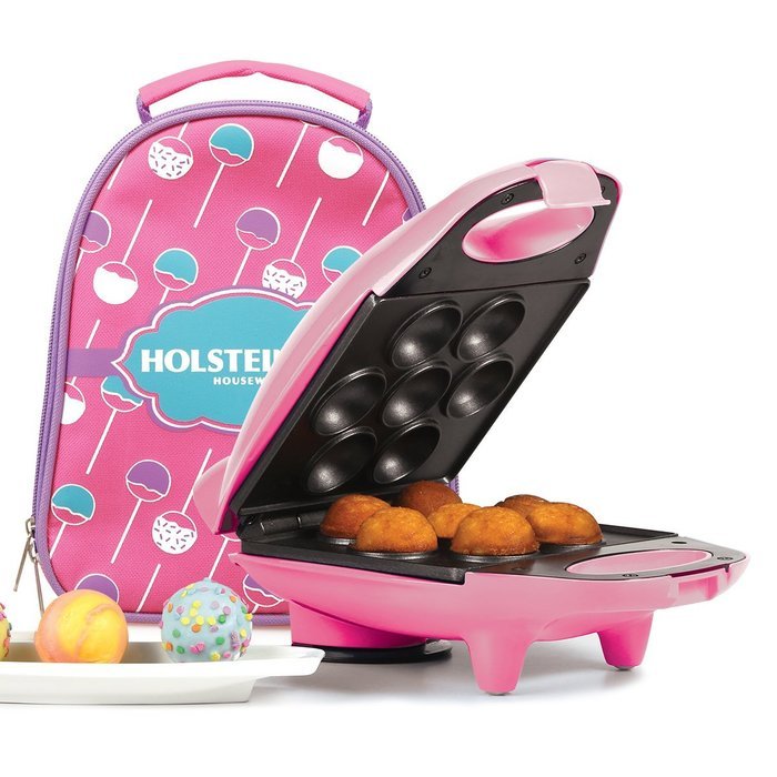 Holstein Housewares HM-09104V-BU Mini Cake Pop Maker Kit - Pink