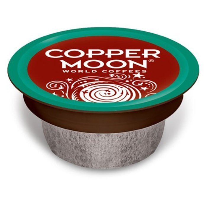 Copper Moon Coffee Fairtrade Organic Rain Forest Reserve Single Cup 100% Compostable, Dark Roast, 10 Count for... N5