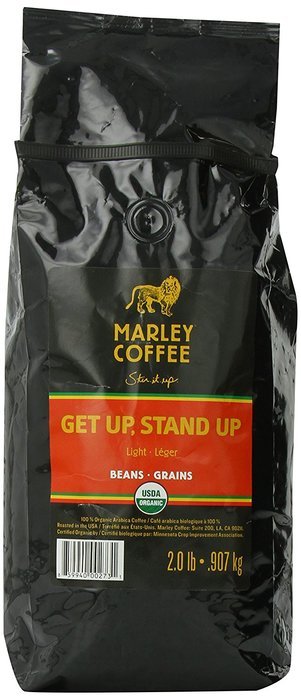 Marley Coffee, Organic Whole Bean Coffee, One Love, 2 Pound N15