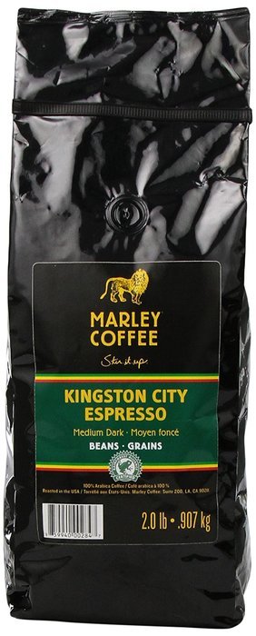 Marley Coffee, Organic Whole Bean Coffee, One Love, 2 Pound N17
