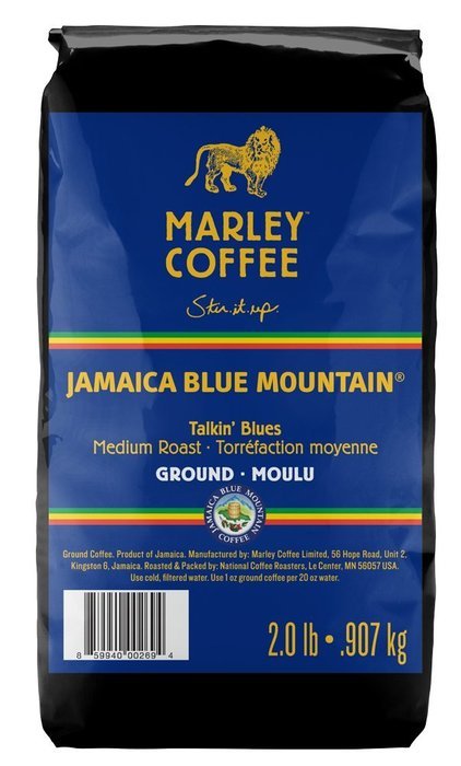 Marley Coffee, Organic Whole Bean Coffee, One Love, 2 Pound N18