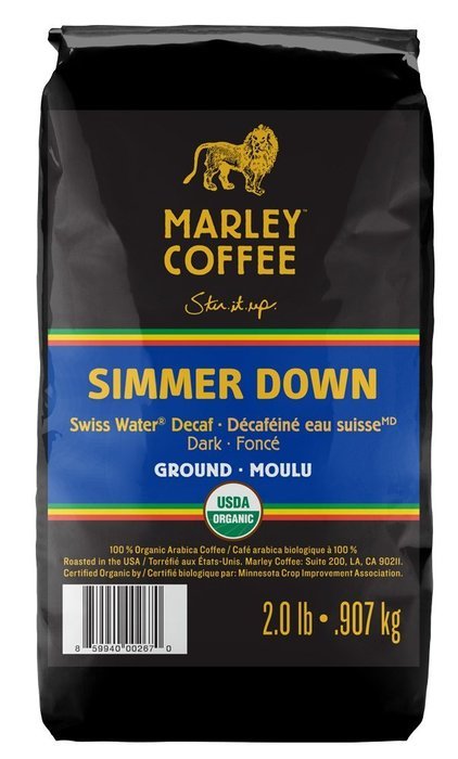 Marley Coffee, Organic Whole Bean Coffee, One Love, 2 Pound N19