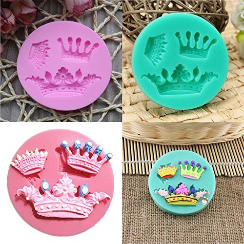 "DIY Crown Baking Mold Silicone Fondant Cake Decorating Mould" shopping N8