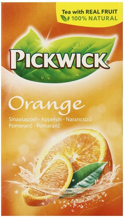Pickwick Orange 20 tea bags per Pack, (Pack of 6)
