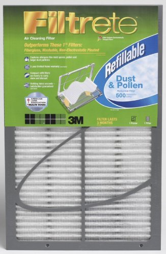20x20x1 Filtrete 500 Dust and Pollen Refillable Filter by 3M
