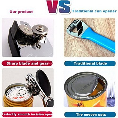 ASDOMO Heavy Duty Chrome Can Opener Stainless Steel Kitchen Restaurant Craft 1PCS N7