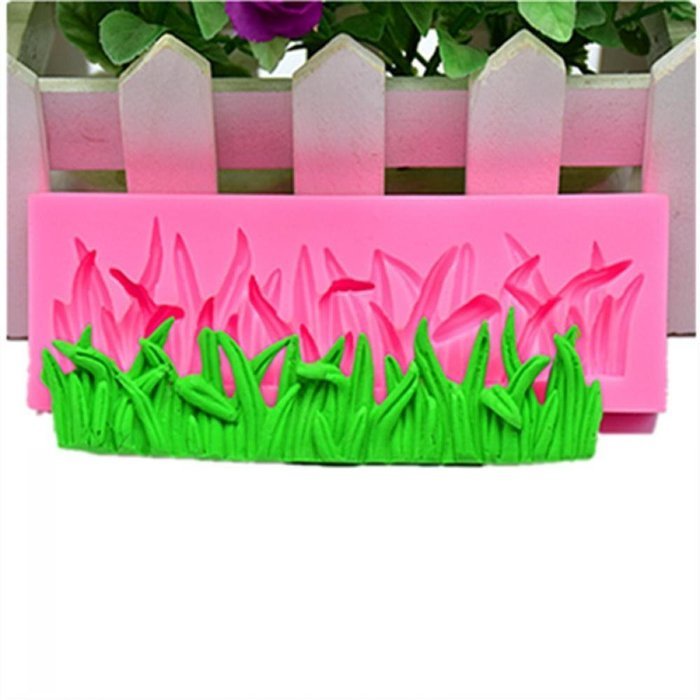 Genenic Baking Tool Chocolate Sugarcraft Cake Decorating Mold Mushroom & Grass Shape Mould N2
