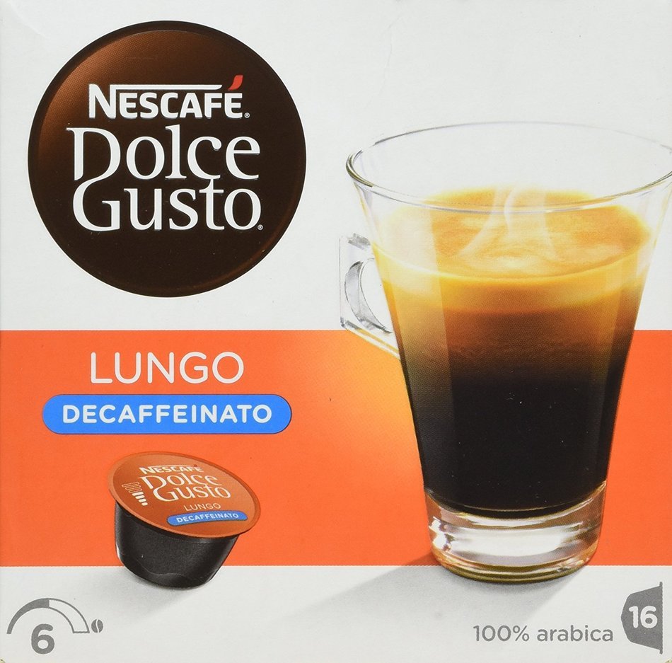 Nescafe Dolce Gusto Caffe Lungo Decaffeinato - 16 Beverages N2
