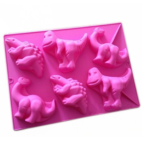 Wholeport Dinosaur Shape Silicone Baking Cake Mold Candle Mold
