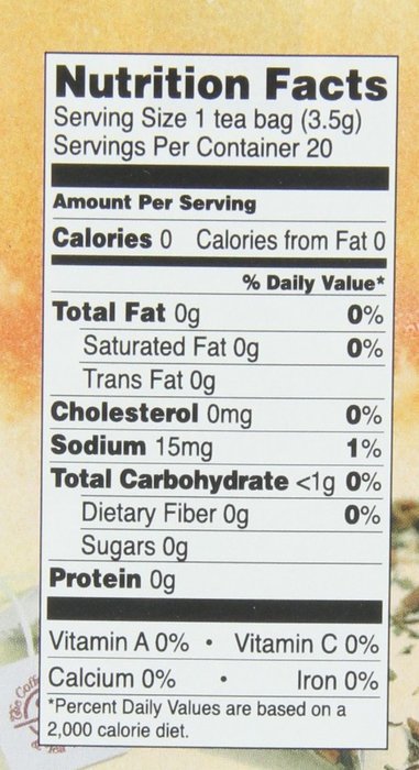 The Coffee Bean & Tea Leaf, Tea, Hand-Picked Ginseng Peppermint, 20 Count Tin N11