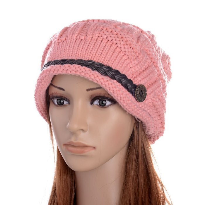 UZZO&trade; Fashion woman lady girl warm flexible handmade Knitted Crochet Baggy Beret Cap Hat embellishment by one... N13