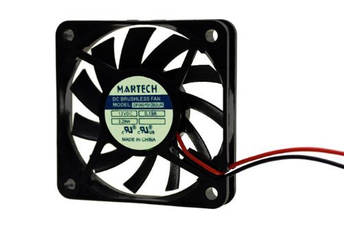 Brushless DC Cooling Fan 12V 0.19A 2-Wire 60x60x10mm Ball Bearing