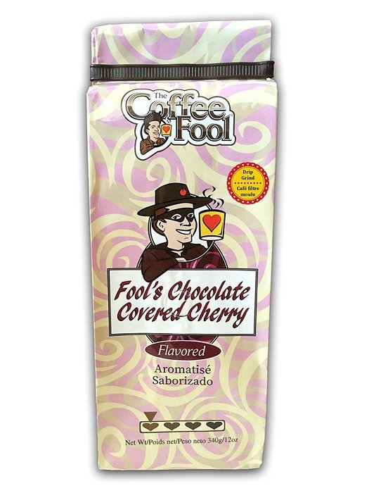 The Coffee Fool Drip Grind Coffee, Fool's Chocolate Covered Cherry, 12 Ounce