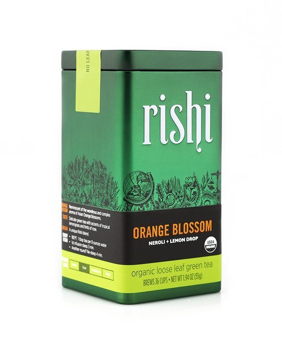 Rishi Tea Organic Orange Blossom Loose Leaf Tea, 1.94 Ounces Tin N3