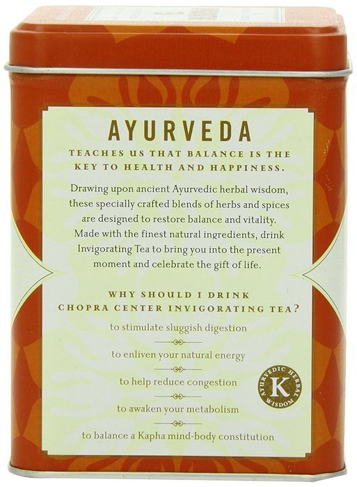 Harney and Sons Chopra Organic Tea Sachets, Invigorating Tea, 20 Count, 1.48 oz N2